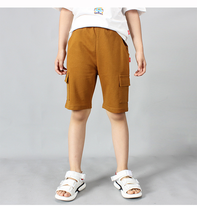 Kids Shorts For Boys Shorts Teens Cargo Shorts Children Wear Summer Students Sportswear 5-13 Years