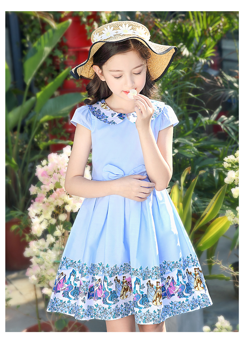 Baby Dresses For Girls Children Princess  Dresses For Toddlers Summer Sundress 2 -12 Years Vestidos