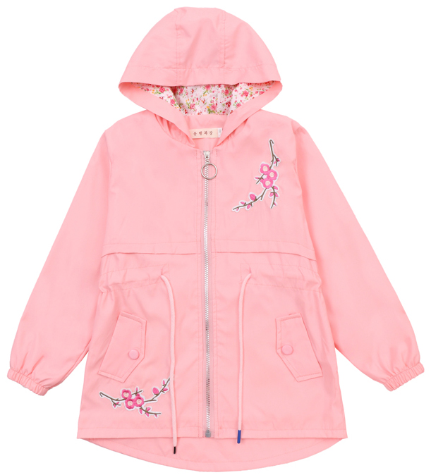 Girls Trench Coat Cute Flower Hooded Outwear for Kids Clothes Casual Jackets 2-12 Years Vestidos