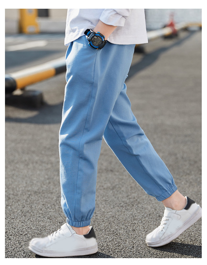 Kids Casual Trousers For Boys Sweatpants Elastic Waist Harem Pants For Boys Children Clothing 19022