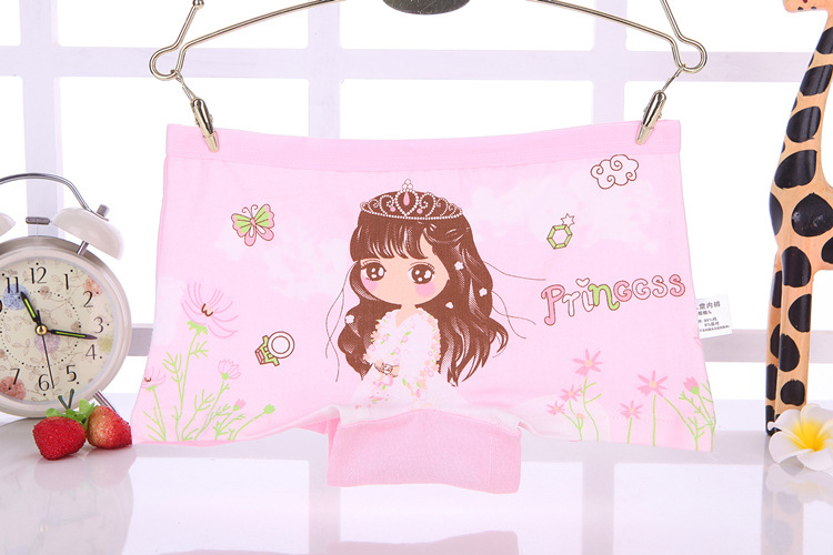 Midodo Children Girls Cotton Underwear Panty Boxer Baby Kids Lovely Cute Underpants 4pcs/lot