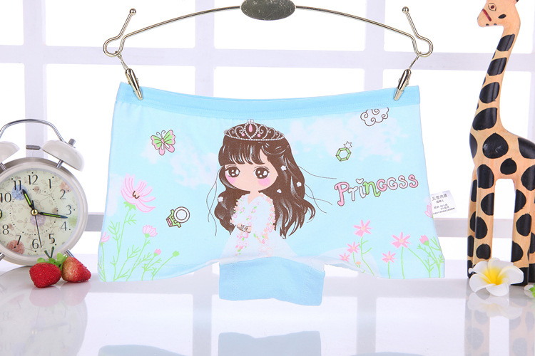 Midodo Children Girls Cotton Underwear Panty Boxer Baby Kids Lovely Cute Underpants 4pcs/lot