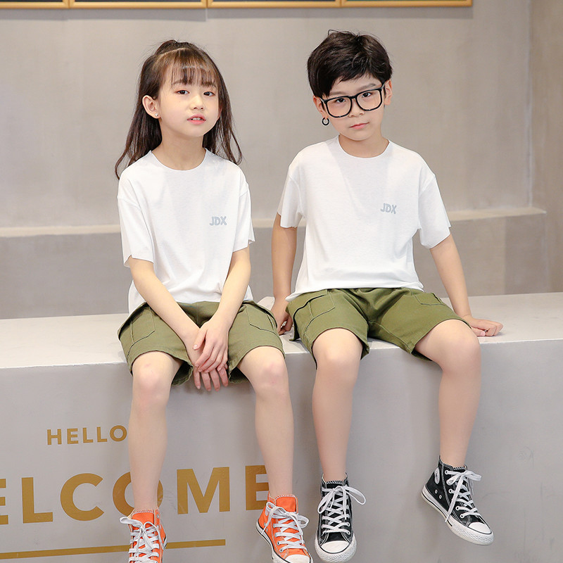 Summer Children Striped T-Shirt Baby Modal Short Sleeve Shirt Boys and Girls Half Sleeve Tops 2-12T