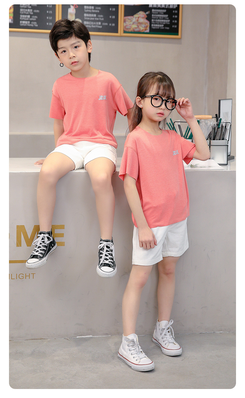 Summer Children Striped T-Shirt Baby Modal Short Sleeve Shirt Boys and Girls Half Sleeve Tops 2-12T