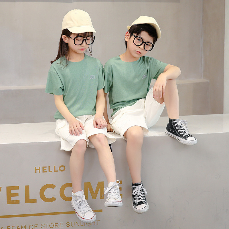 Summer Children Striped T-Shirt Baby Modal Short Sleeve Shirt Boys and Girls Half Sleeve Tops 2-12T