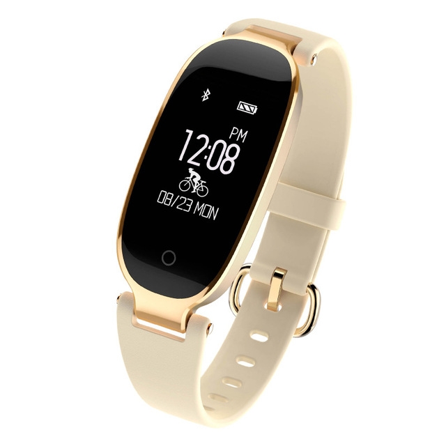 Bluetooth Waterproof S3 Smart Watch Fashion Women Ladies Heart Rate Monitor Smartwatch yellow S3 K-gold + black a 9