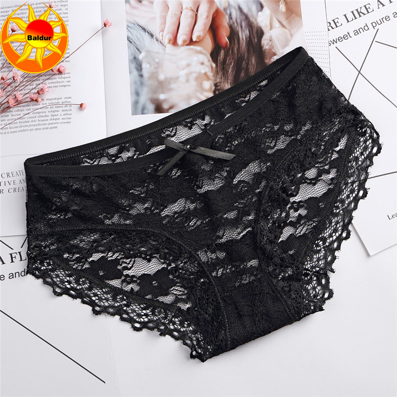 10 Pack Women’s lace underwear Ladies lingerie low waist panties solid color briefs underwear is close-fitting Multi-color random collocation non-refundable