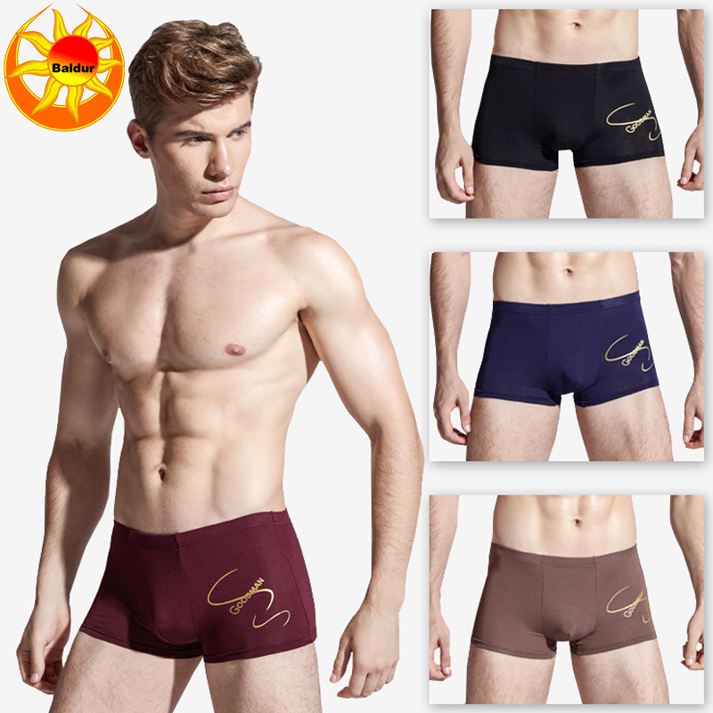 4 Pack Men’s Breathable Underwear Fashion Underwear Boxer Briefs Soft stretch comfortable Polyester fabric China  size Buy a larger size than usual