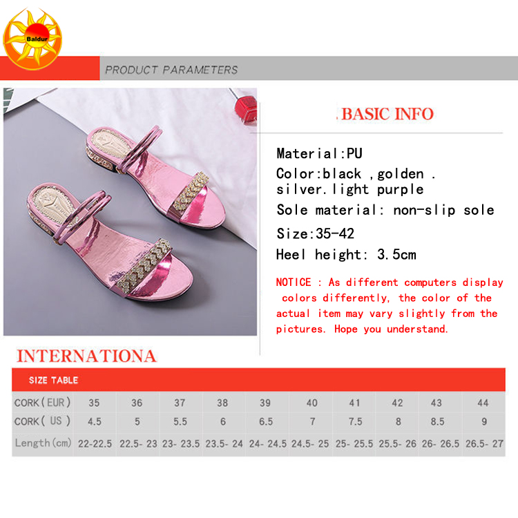 size 36-42 Women’s sandals Two ways to wear open shoes low heel flat bottom shoes leisure slippers ladies daily shoes girls Sandals leisure shoe Classic