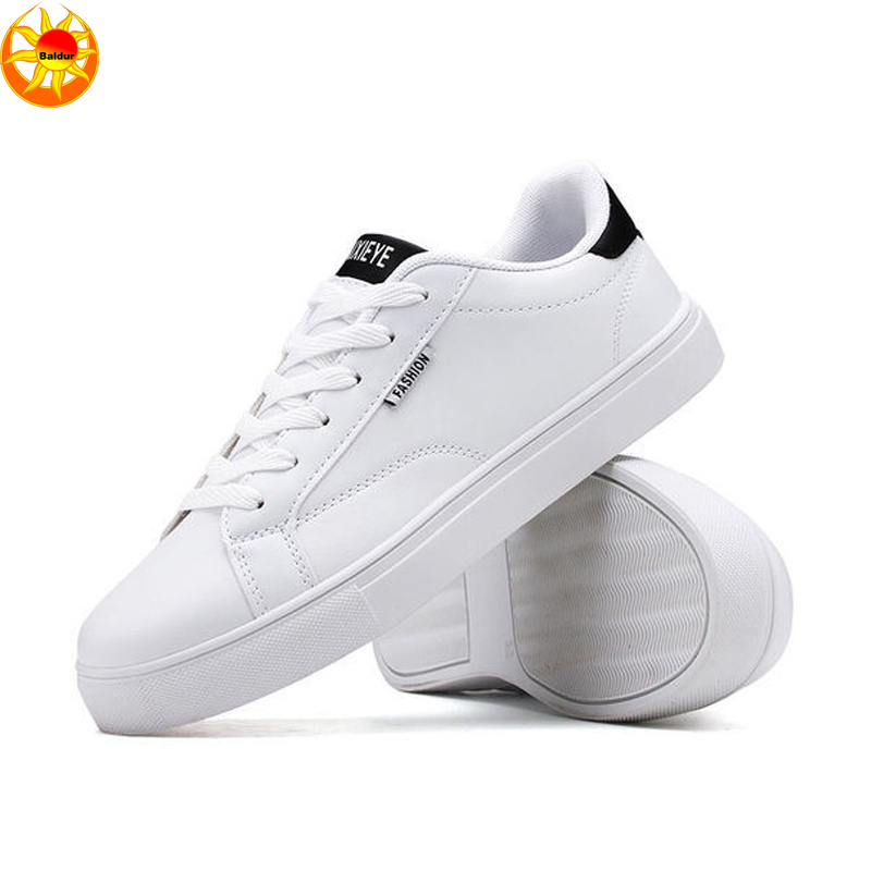 Men’s White Shoes women’s Breathable Rubber Low Upper Sport Shoes  casual Sneaker women’s  PU leather shoes boys Fashion Sneaker Classic lace-up sneakers