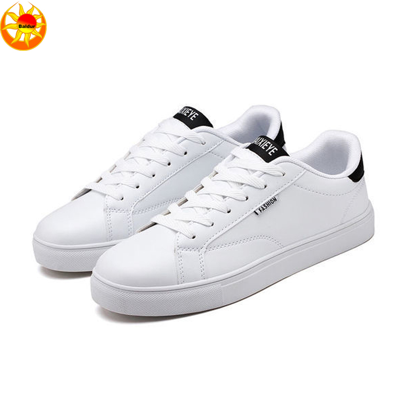 Men’s White Shoes women’s Breathable Rubber Low Upper Sport Shoes  casual Sneaker women’s  PU leather shoes boys Fashion Sneaker Classic lace-up sneakers