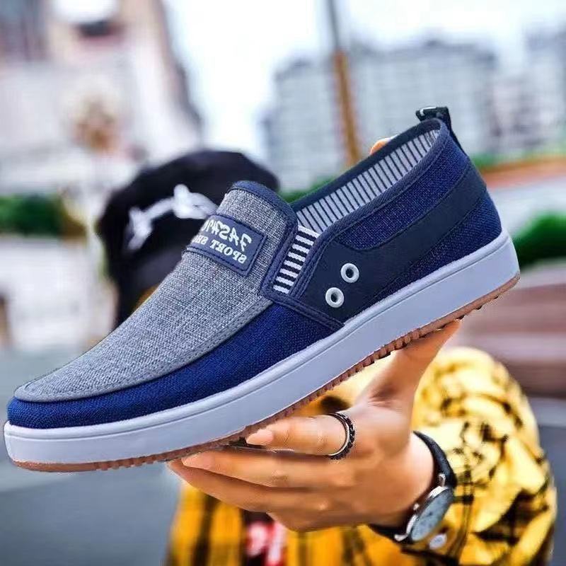 Men's Shoes rubber shoes Loafers Cloth Shoes Soft Sole Casual Work  Men's Sports Shoes Dad Running Shoes  Slip-Ons Students canvas shoes Comfortable flat shoes