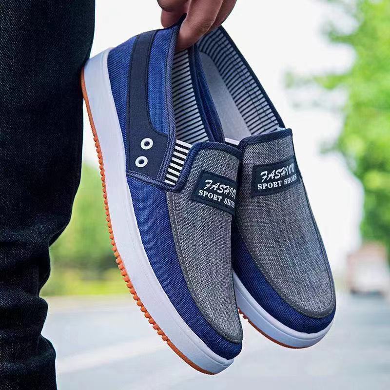 Men's Shoes rubber shoes Loafers Cloth Shoes Soft Sole Casual Work  Men's Sports Shoes Dad Running Shoes  Slip-Ons Students canvas shoes Comfortable flat shoes