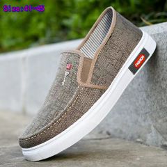 size 41-45 New Arrivals men's cloth shoes boys casual running shoes flat non-slip work shoes canvas shoes loafers sports shoes Different batches different colors Khaki 41