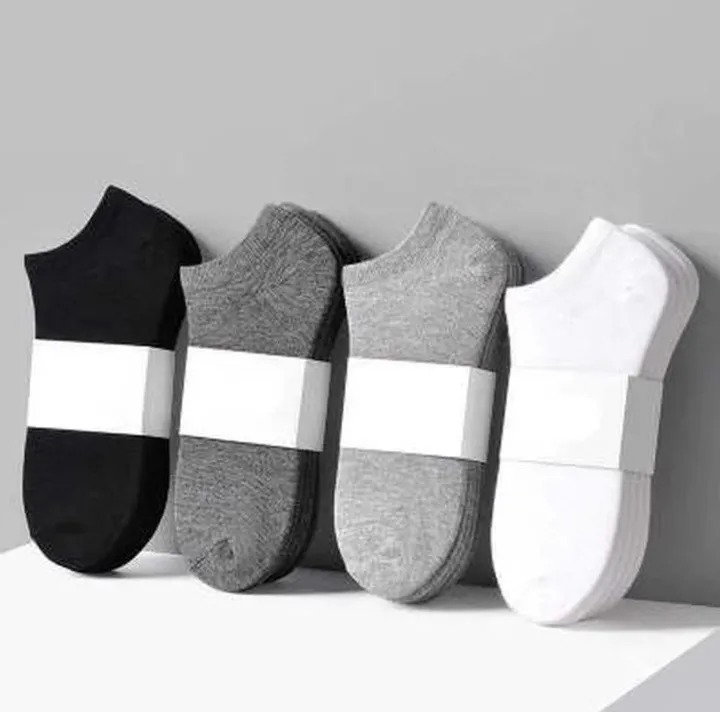 10 pairs men's socks boys' thin style short socks students boat socks invisible socks boat socks sports socks simple breathable solid color socks black, white and gray random mix