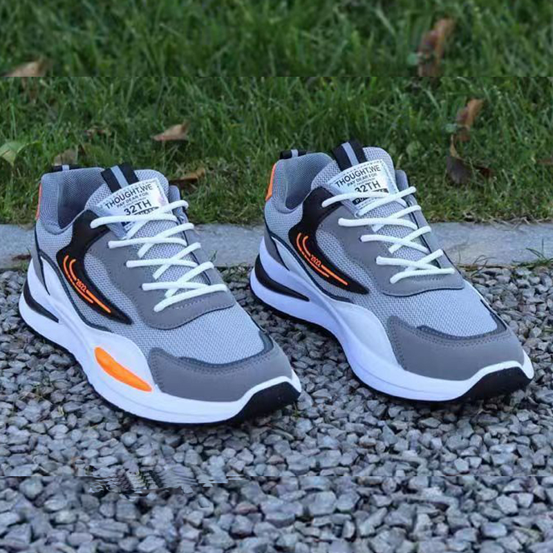 Size 41-45 Men's fashion sneakers mesh surface outdoor sports shoes Students comfortable  shoes Boys walking shoes hiking shoes running shoes Casual shoes