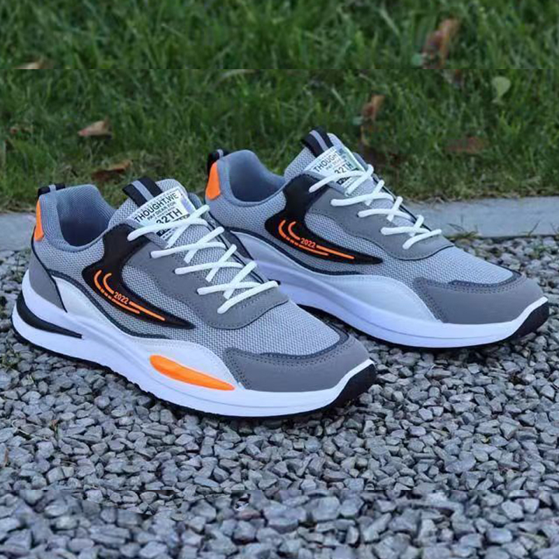 Size 41-45 Men's fashion sneakers mesh surface outdoor sports shoes Students comfortable  shoes Boys walking shoes hiking shoes running shoes Casual shoes