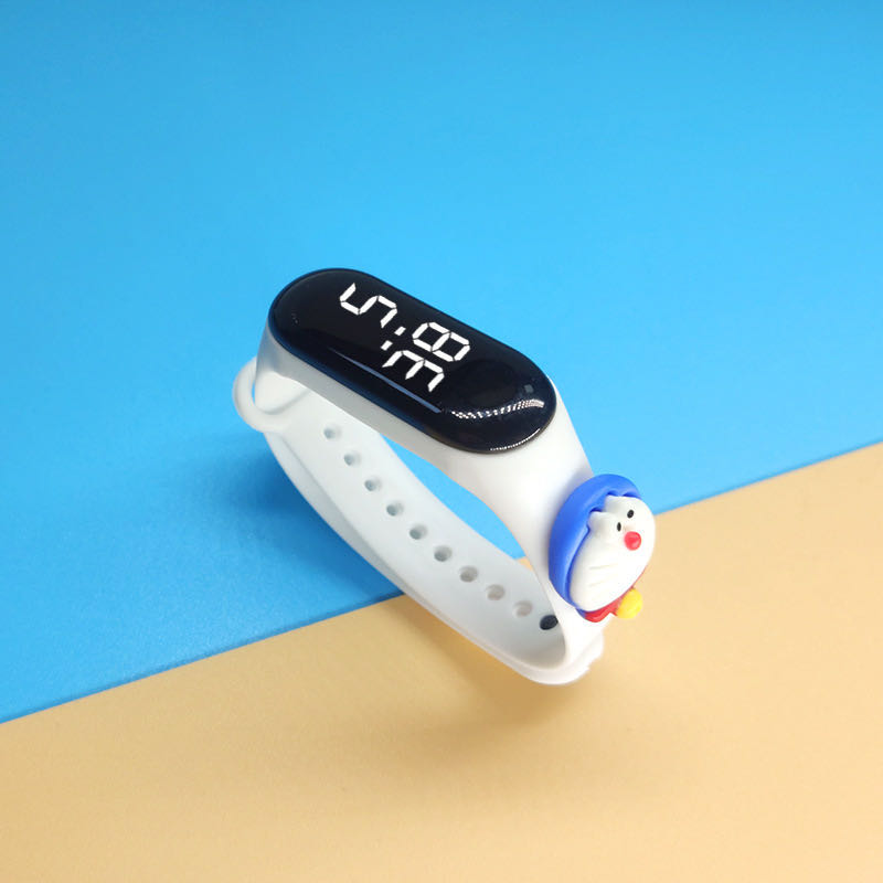 Fashion Digital LED Kids Silicone Band Wrist Watches Boys Girls LED Electronic Bracelet Doll Watches