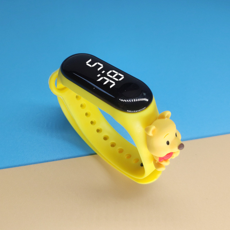 Fashion Digital LED Kids Silicone Band Wrist Watches Boys Girls LED Electronic Bracelet Doll Watches