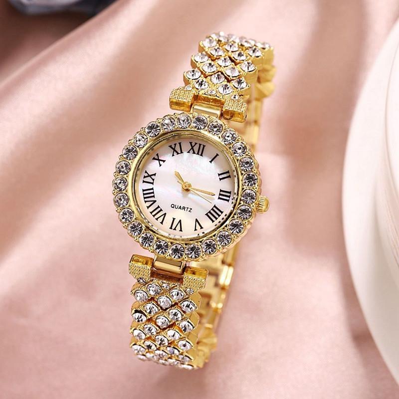 Fashion 2020 Luxury Diamond Women Watches + Bracelet Set Female Clock For Ladies Wrist Watch