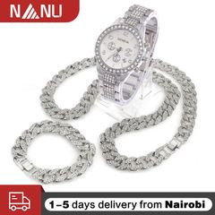 3 Pcs/Set Iced Out Watch 18