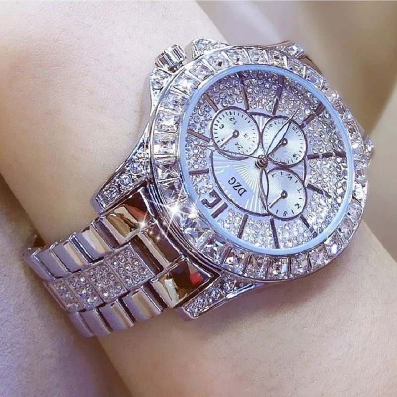 New Arrivals Fashion Women Watch with Diamond Watch Ladies Top Luxury Brand Ladies Casual Women's Bracelet Crystal Watche Free Gift Box