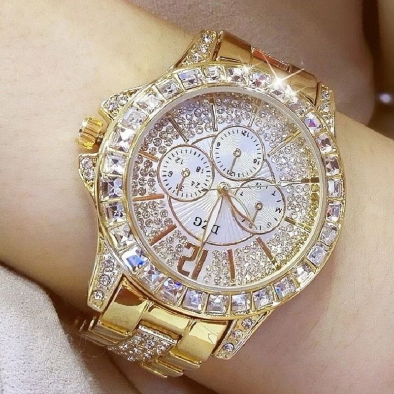 New Arrivals Fashion Women Watch with Diamond Watch Ladies Top Luxury Brand Ladies Casual Women's Bracelet Crystal Watche Free Gift Box