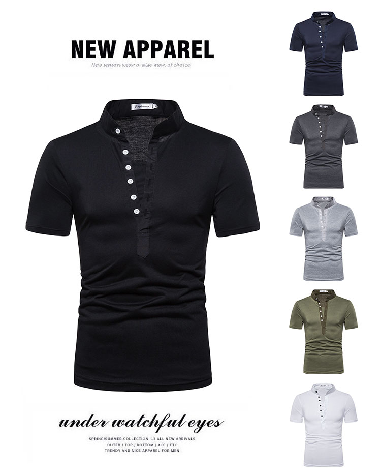 Men&apos;s Fashion Personality Cultivating Short-sleeved T Shirt  short sleeve brand new tops tees