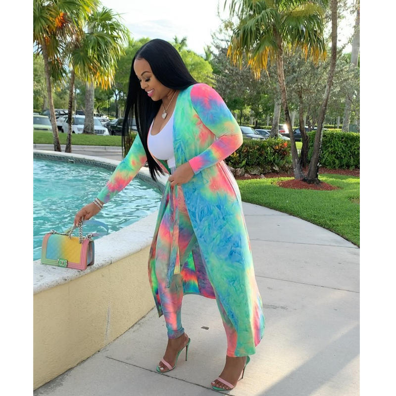 2023 Coats Trousers  Print Elastic Baggy Pants Famous Suit For Lady/women coat and leggings 2pcs/se