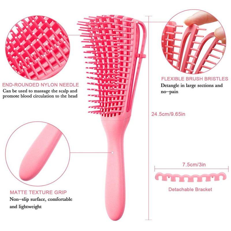 Comb Brush Scalp Hair Comb Detangling Brush for Curly Hair Brush Detangler Hairbrush Women Men Salon