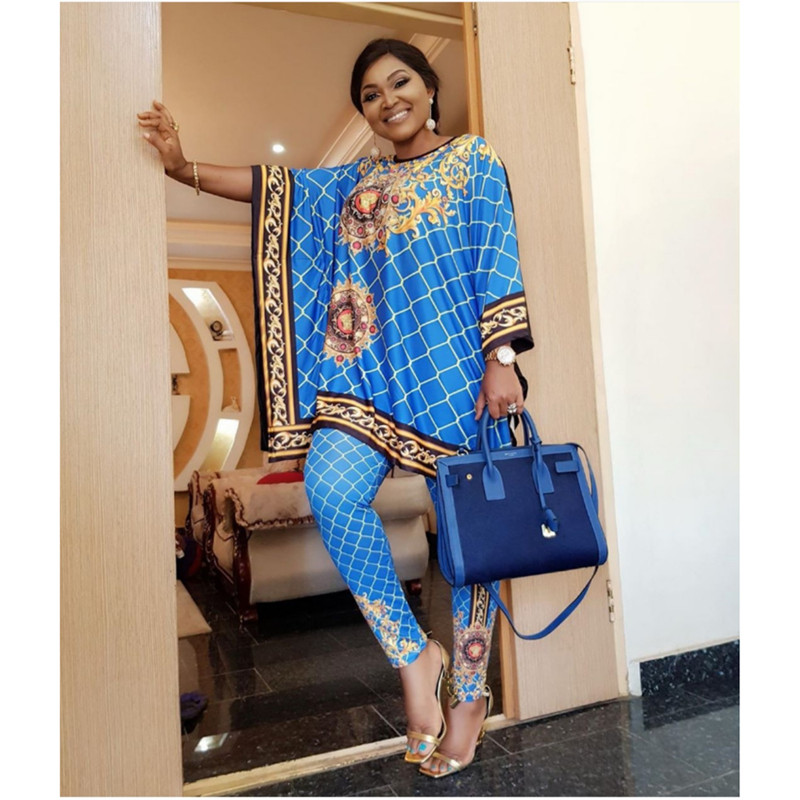 Suits dresses 2023 New Fashion Suit (Top and Trousers）Super Elastic Party Plus Size For Lady woman Women's Set Printed Fashion Casual Set