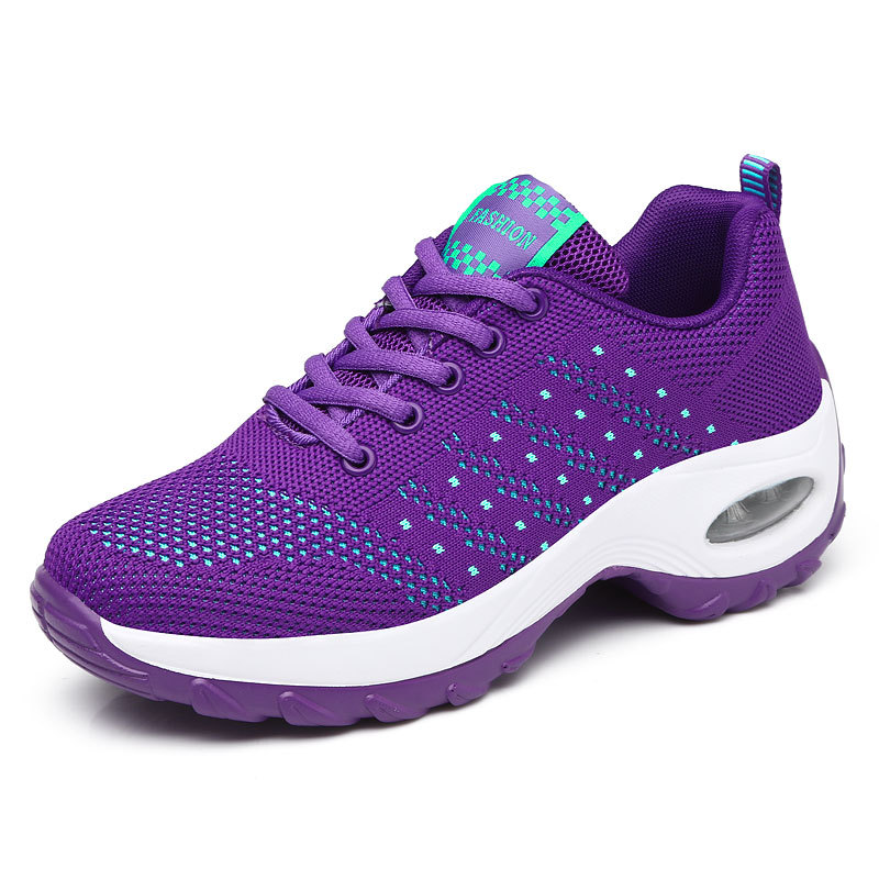 Women Ladies Casual Black Purple Travel Running Jogging Sneaker Sport Shoes Sneakers Sports Shoe