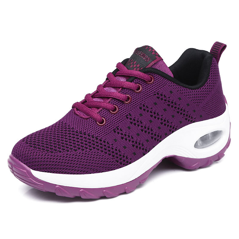 Women Ladies Casual Black Purple Travel Running Jogging Sneaker Sport Shoes Sneakers Sports Shoe