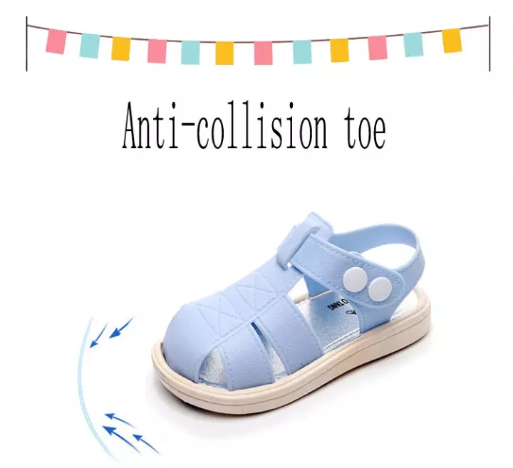 Baby shoes 2019 new summer sandals Baotou baby toddler anti-slip breathable baby beach shoes