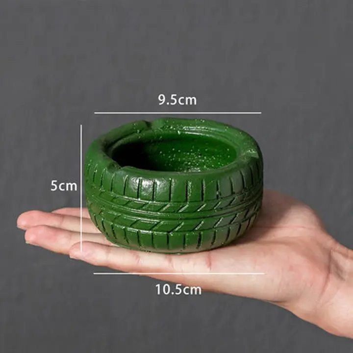 Cylinder tire ashtray  Creative personality ashtray Tidal wheel model    Furnishing articles