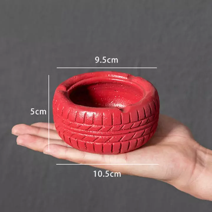 Cylinder tire ashtray  Creative personality ashtray Tidal wheel model    Furnishing articles