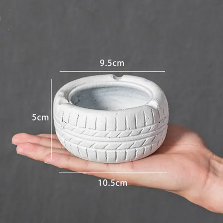 Cylinder tire ashtray  Creative personality ashtray Tidal wheel model    Furnishing articles