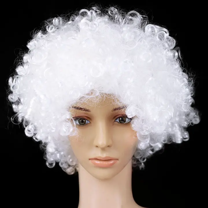 Costume props Halloween Christmas headdress The afro clown dressed in a fan wig