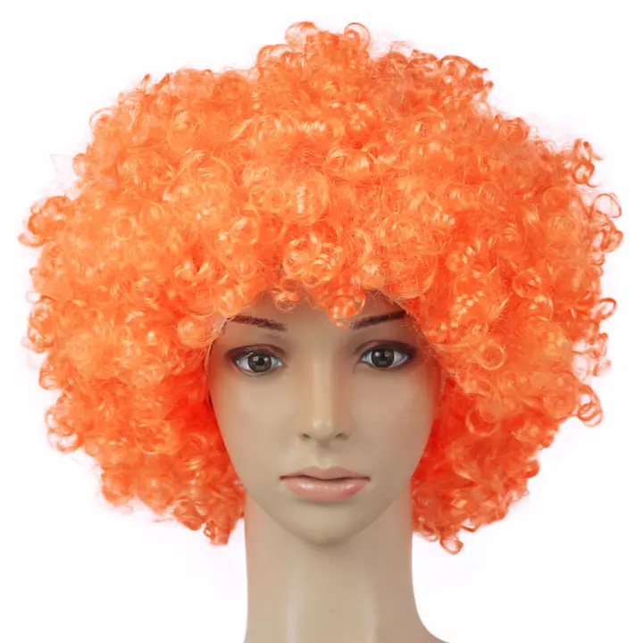 Costume props Halloween Christmas headdress The afro clown dressed in a fan wig