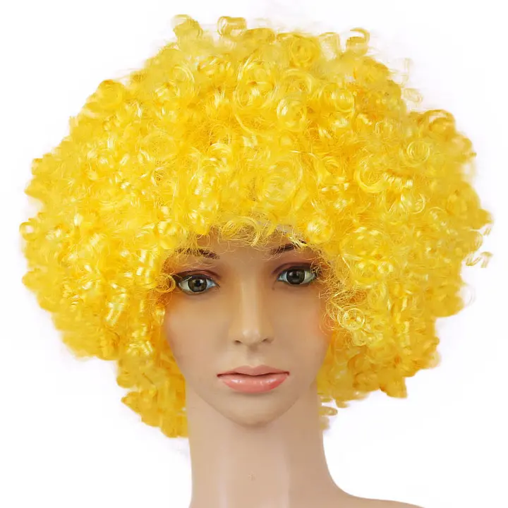 Costume props Halloween Christmas headdress The afro clown dressed in a fan wig