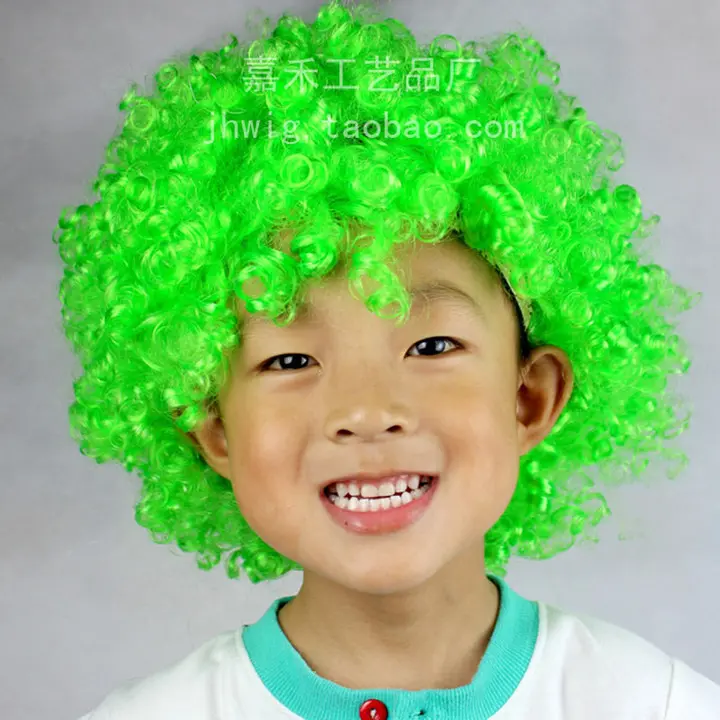 Costume props Halloween Christmas headdress The afro clown dressed in a fan wig