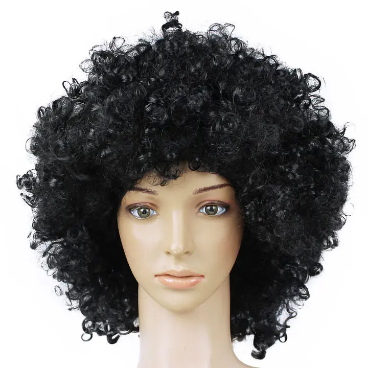 Costume props Halloween Christmas headdress The afro clown dressed in a fan wig