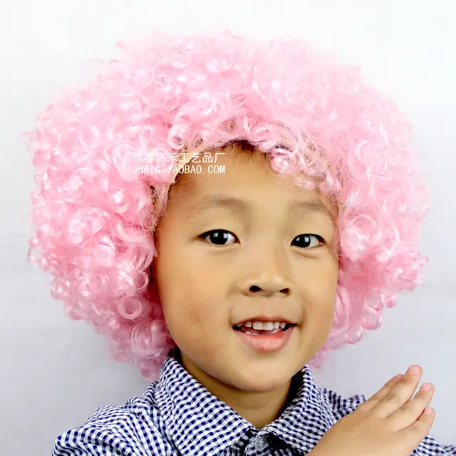 Costume props Halloween Christmas headdress The afro clown dressed in a fan wig