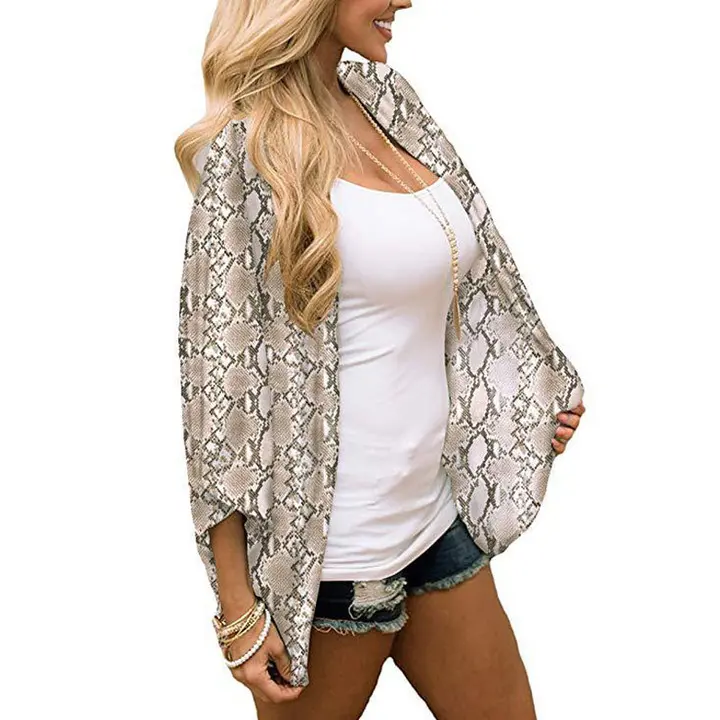 Spring and summer dress Printed sunscreen shirt Shawl sunscreen blouse