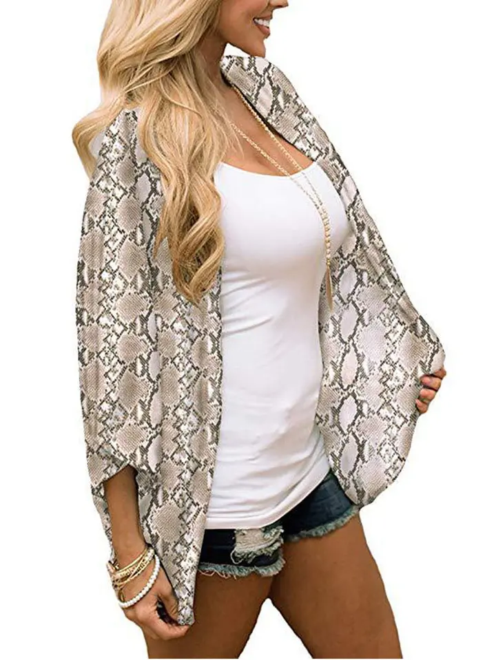 Spring and summer dress Printed sunscreen shirt Shawl sunscreen blouse