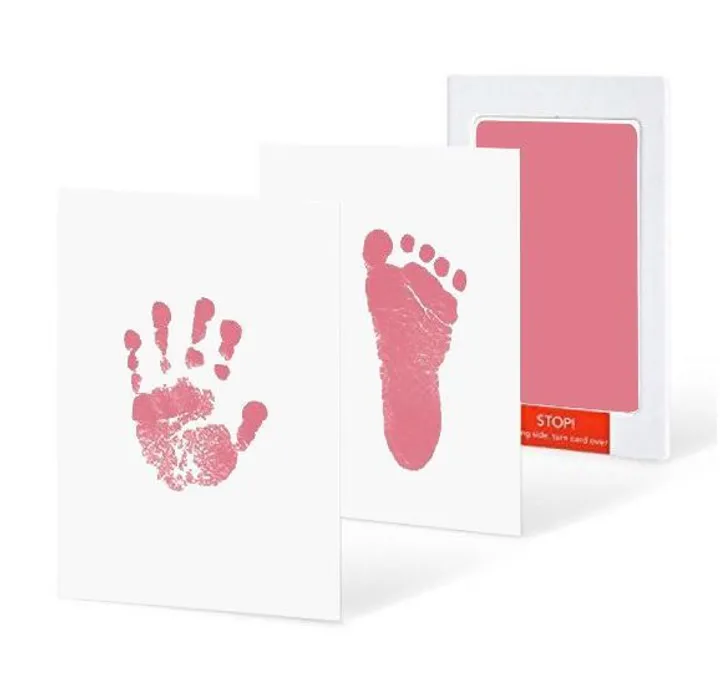 Baby Footprints Handprint Inkless Ink Pads Kits for 0-6 Months Newborn  Paw  Pet Dog Prints Souvenir