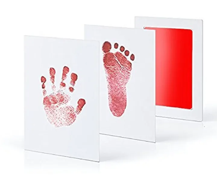 Baby Footprints Handprint Inkless Ink Pads Kits for 0-6 Months Newborn  Paw  Pet Dog Prints Souvenir
