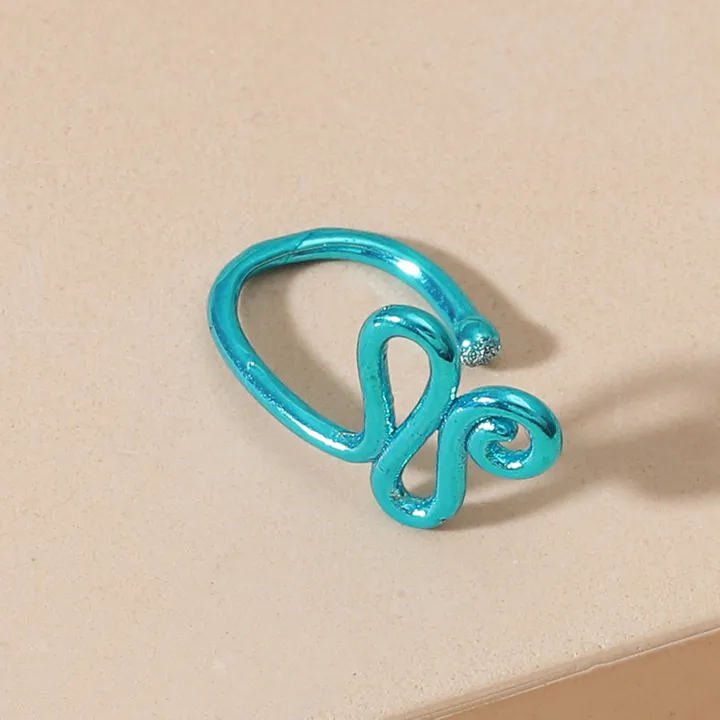 Non Piercing Gold Nose Cuff African Fake Nose Ring Clip on Nose Ring for Women Men