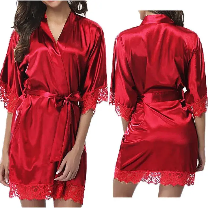 Sexy Nightdress, Sexy Lingerie Imitation Ice Silk plus  Size  Nightdress Women Skirt Ladies underwear