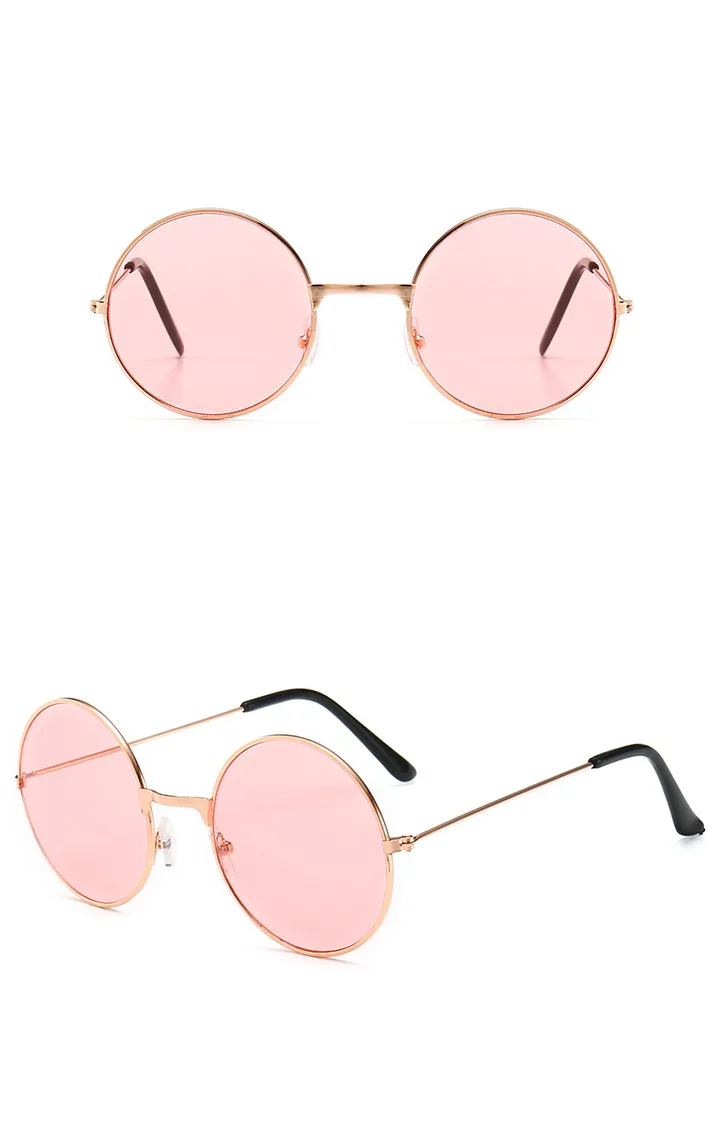 1Pcs Car Driving Sunglasses Round Metal Sun Glasses Men Women Fashion Glasses Motorcycle Driver Goggles Fishing Glasses Camping Hiking Eyewear Sport Sunglasses  Outdoor UV Protection Beach Glasses